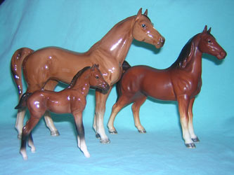 3 horses