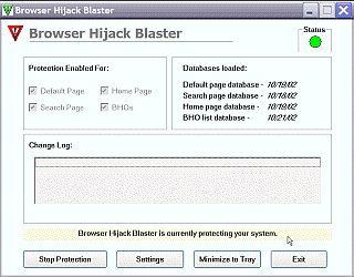 Browser Hijack Blaster window