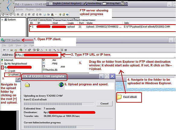 Uploading a file by FTP