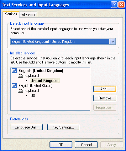 Text Services and Input Languages
