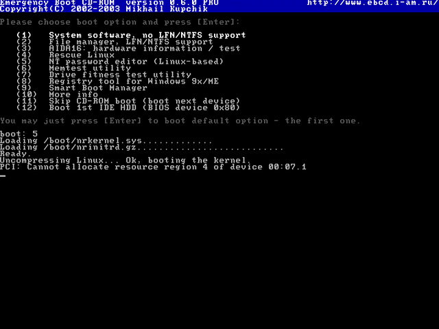 EBCD: NT password editor
