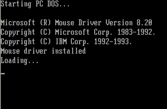 Ghost booting PC DOS