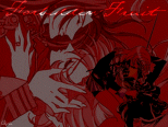 This one's 359k.  Really, REALLY red.  That's Touga and Rose Bride Utena in the background, and Utena and Chigusa in the foreground.  Chigusa is NOT a fan character - she's the new duelist found in the video game.  Not one of my favorite projects, but it looks okay.
