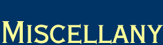 Miscellany