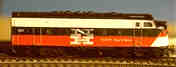 F7 diesel loco on M�rklin metal rails