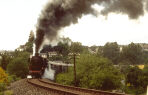 Steam excursion train in Daun (Eifel)