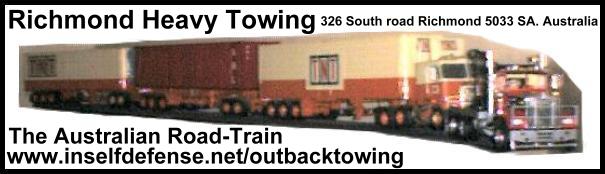 Towing long australian trucks away !