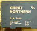Fine printing on a G.N. Boxcar