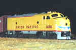 F7 diesel loco pulling hard...