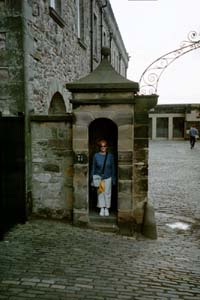 Kim in Stirling guard shack