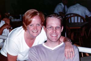 Tom and Kim at Logan before the trip