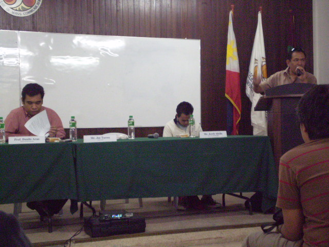 Prof. Danilo Arao, Jerrie Abella and Joe Torres