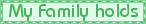 My Family holds the Key to my Heart by Kimberly