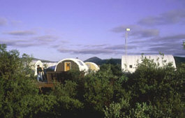 Guest lodging at Goodnews River Lodge.