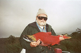 Male Sockeye Salmon in spawning colors.
