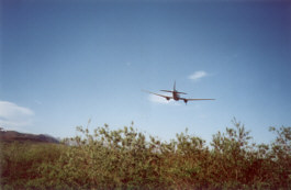 Large bomber-style planes ship propane to Goodnews Village.