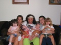 Kim with daughters & grandchildren