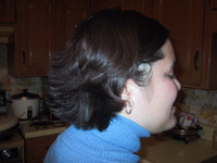 Kim got a new haircut!!! whoo hoo!