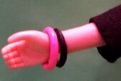 Pink and Blue Bangles