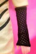 Black Fishnet Gloves