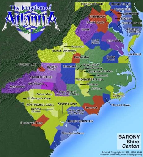 Kingdom of Atlantia Map