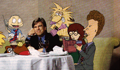 Daria with some guy, Tommy Pickles, Butt-head & an Angry Beaver. Click HERE for more...
