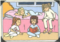 Daria at a slumber party