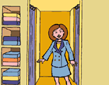 Helen in Quinn's room
