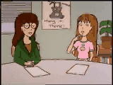 Daria & Quinn taking a psychology test