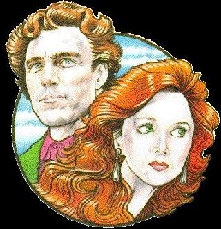 This illustration shows Kim Thomson and Nicholas Clay in 'Virtual Murder'