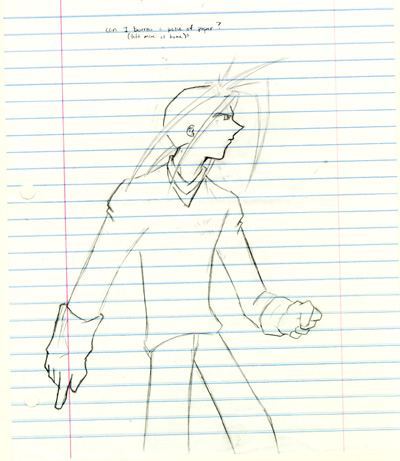 can I borrow a piece of paper? (I left mine at home;)