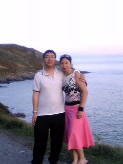 Me and Fongyee near Caswell Bay!