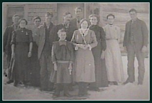Carver Family Gathering c.1920, North Clayton