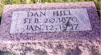 Daniel Hill Gravestone - North Clayton Cemetery