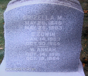 Grizzella Rue Gravestone
