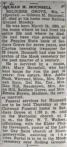 Tillman Hounsell Obituary