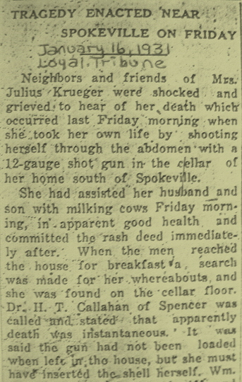 Loyal Tribune Jan. 16, 1931