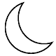 {The Holy Symbol of Lunari is a Crescent Moon}