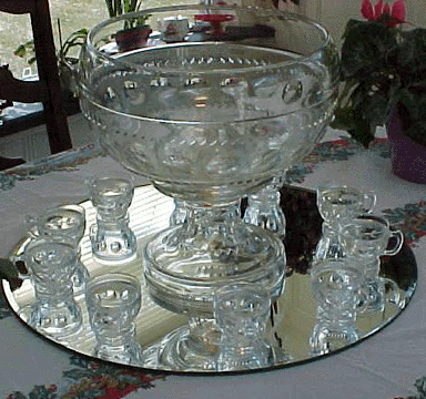 King's Crown Crystal Punch Set