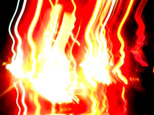 Vertical Light Strands, Mostly Separate but some still entwined