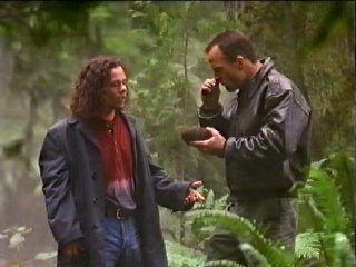 He can identify the smell of the bad guys shampoo from a piece of fabric that he finds in a bird nest on a tree