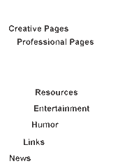 Menu of links are reflected in links in the footer.