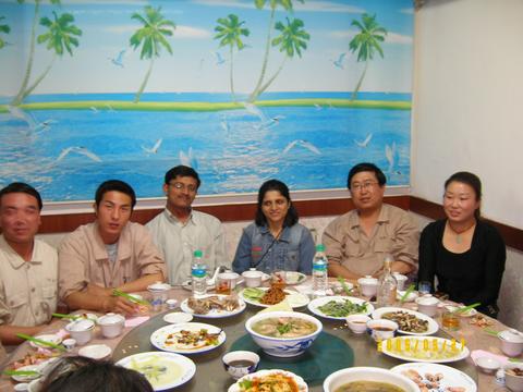 Celebrating the Mega Party after Successful Commissioning of the Plant... Dinner with all Plant Operators and Plant Manager...
