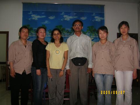 After Celebrating the Mega Party after Successful Commissioning of the Plant... Photo with all Plant Operators - Girls!!!
