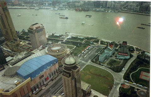 From TV Tower of Shanghai City - from 2nd level...