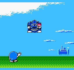 Here we see an intro of how the Great Evil capture the princess Lala and went to the castle of the background.