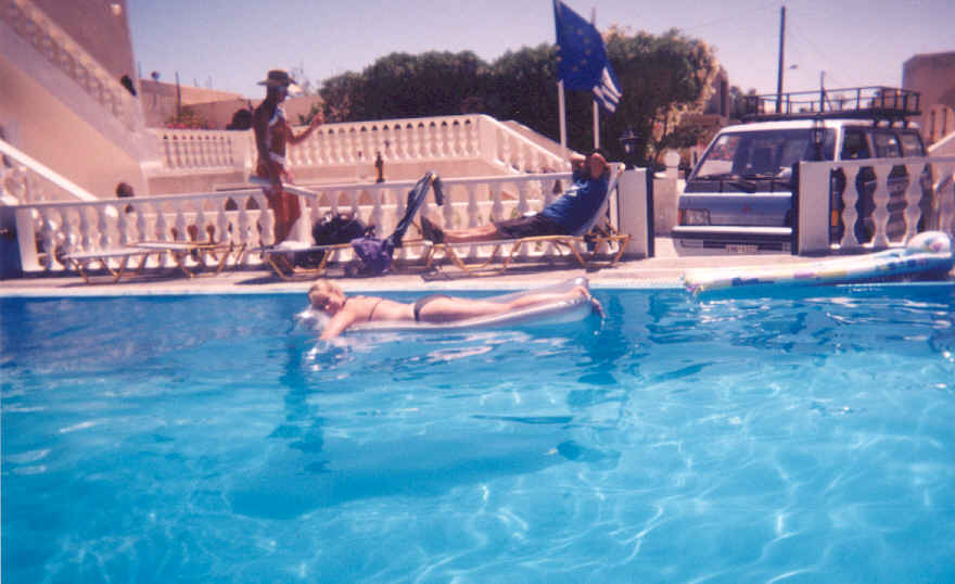 Relaxing at Stelios