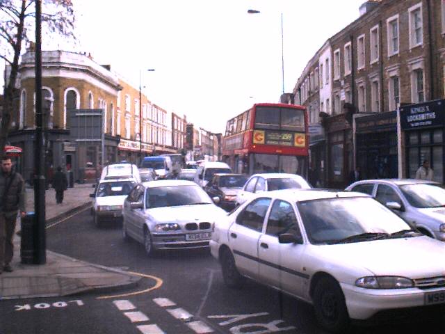 Traffic jam on Caledonian Road
