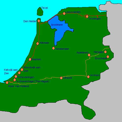 Map of the Netherlands