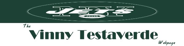 Welcome To The Vinny Testaverde Webpage!